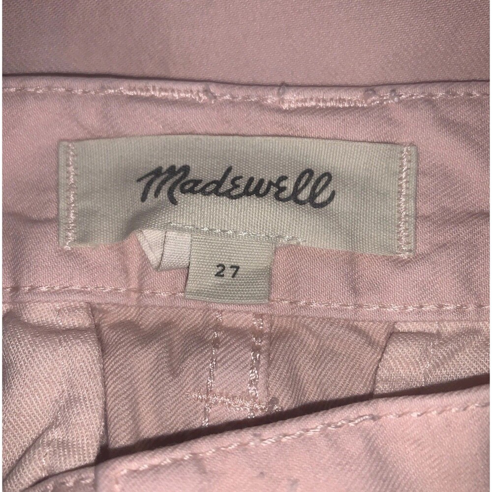 Madewell Womens Sz 27 Pink Low Slung Straight Fit Cargo Pants - Picture 6 of 7